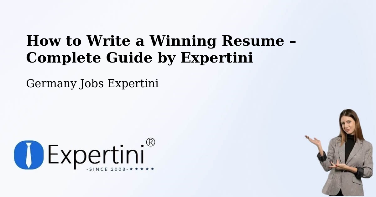Resume Writing Guide for Job Seekers – Marktrodach - Marktrodach, Germany Jobs Expertini